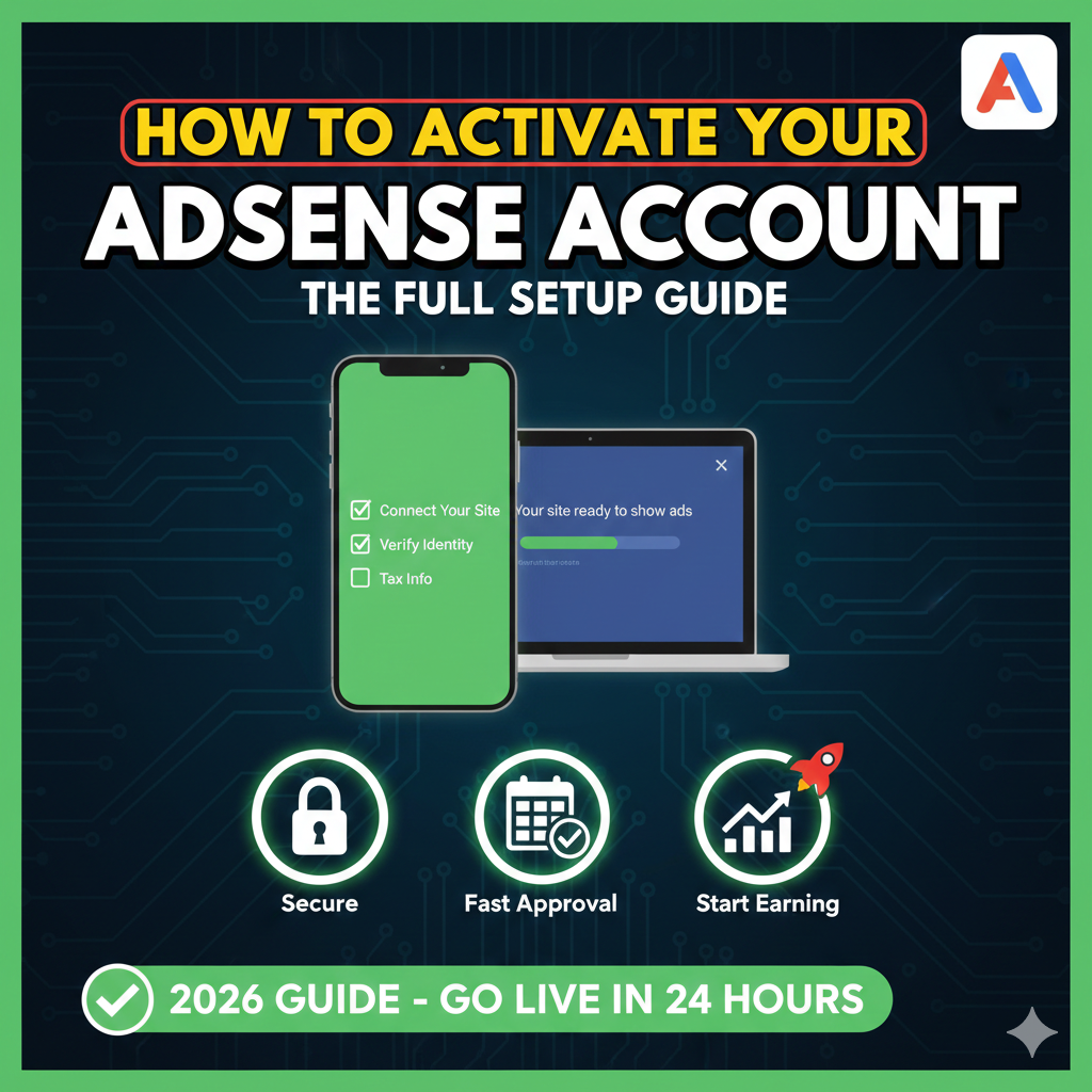 How to activate your AdSense account The Full Setup Guide How to activate your AdSense account The Full Setup Guide