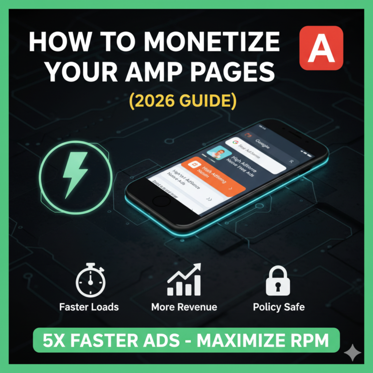 How to monetize your AMP pages with AdSense(2026 Guide)
