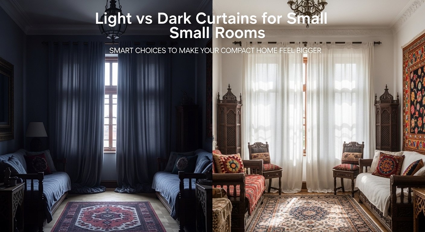 Light vs Dark Curtains for Small Rooms in Pakistan: Smart Choices to Make Your Compact Home Feel Bigger